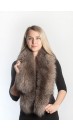 Crystal fox fur scarf